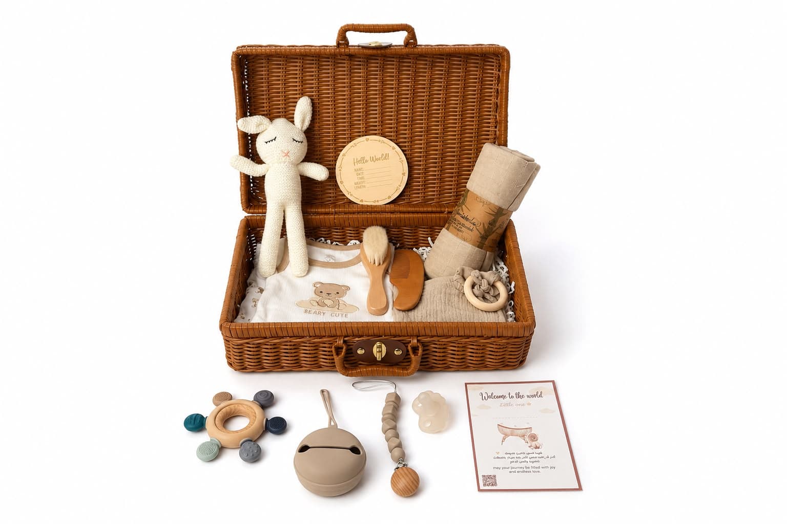 Rattan box baby boy