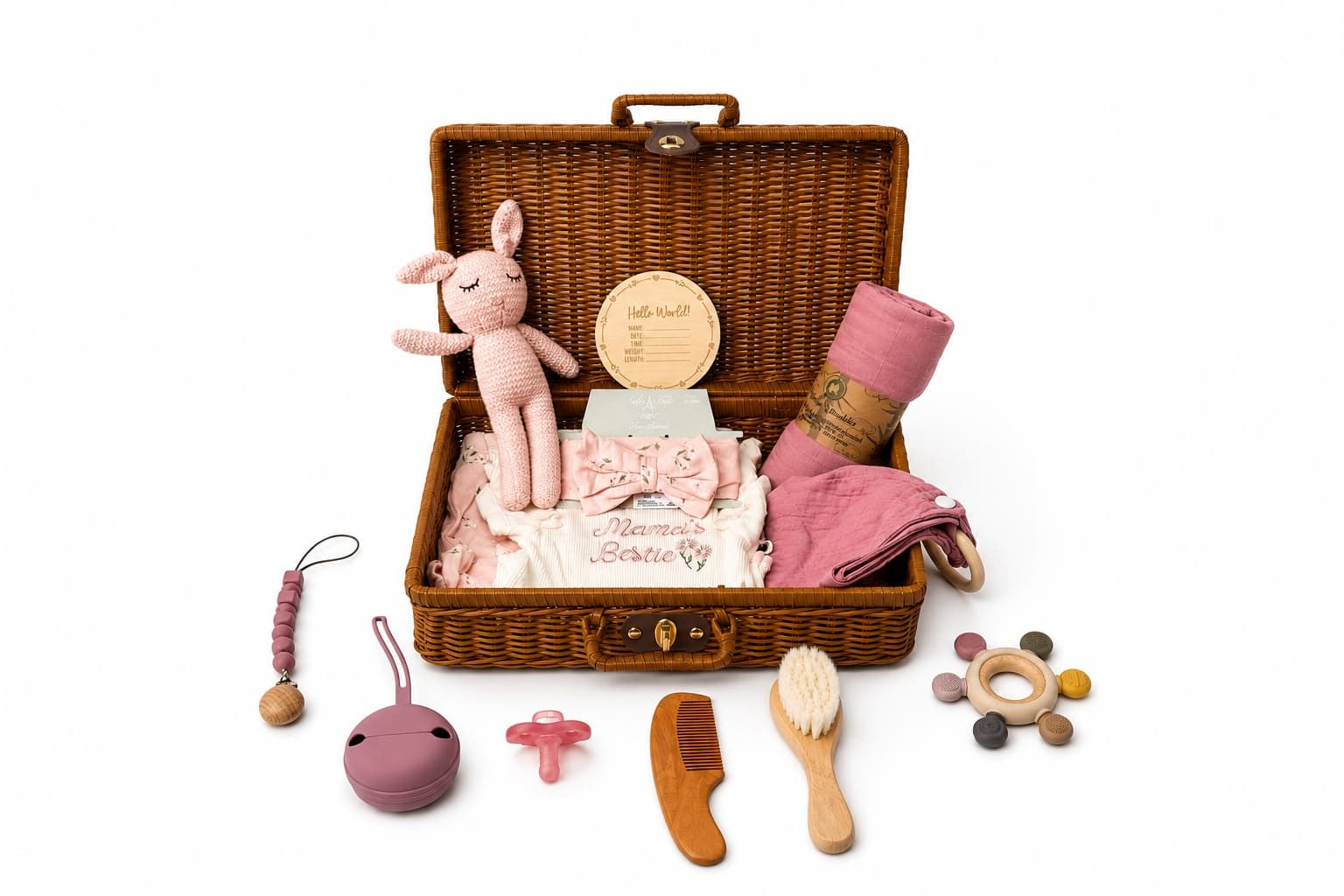 Rattan Box Baby Girl
